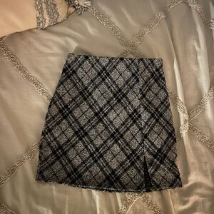 Windsor black plaid skirt